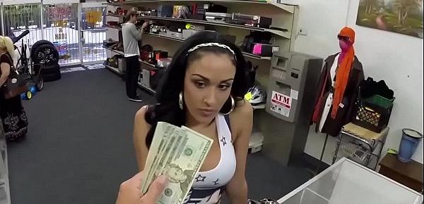  Busty Latina Tries To Sell Stolen Phones - XXX Pawn